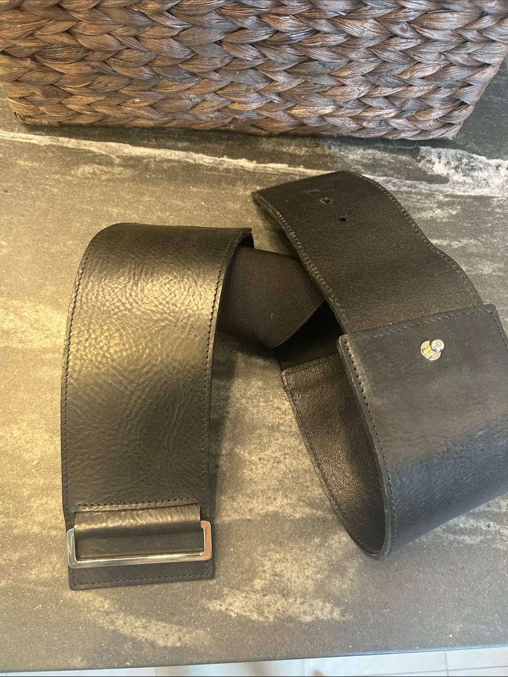Brave Black Leather Belt